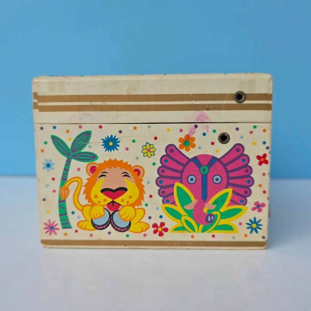 Vintage Disney It's a Small World Music Jewelry Box 6